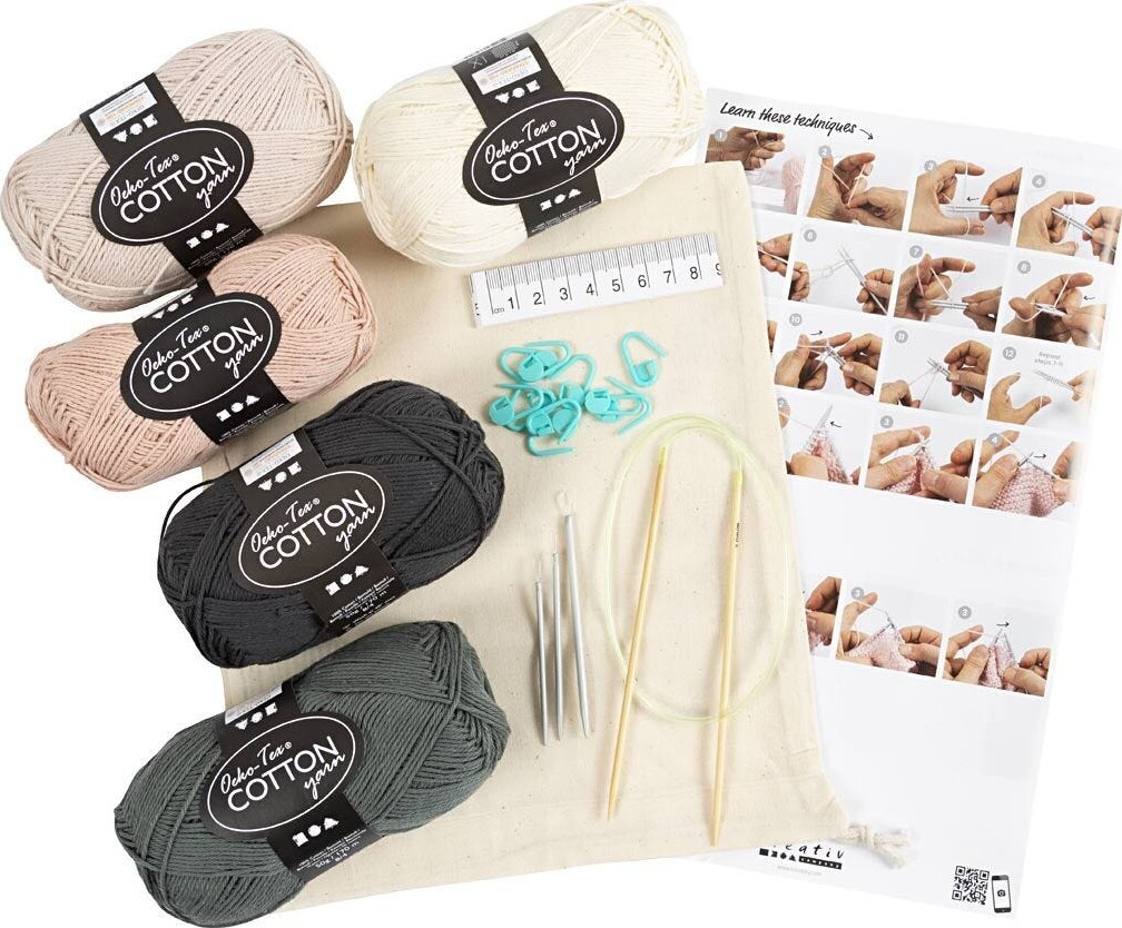 Strikkekit Til Begynder - Diy Strikkesæt Kit