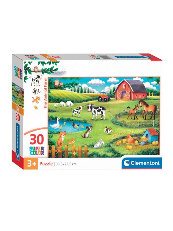 Clementoni Jigsaw Puzzle Super Color The Animal Farm 30 pcs. Floor