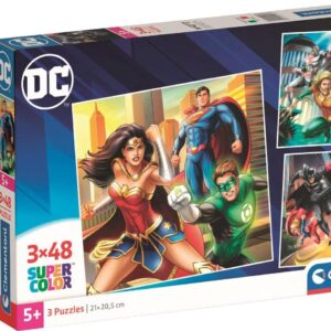 Clementoni Puslespil - Justice League - Dc Comics - 3x48 Brikker