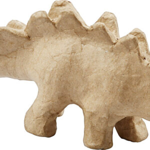 Dinosaur Figur - Mal Selv - Papmaché - 9 Cm