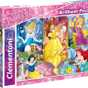 Disney Princess Puslespil - Brilliant - 104 Brikker - Clementoni