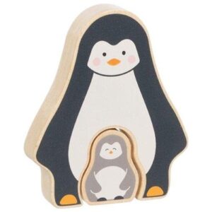 Goki Wooden Puzzle Standing Penguin 2 pcs. Wood
