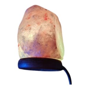 Himalaya salt lampe pink USB m. skiftende farver - 1 stk
