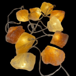 Lyskæde med Himalaya salt lamper
