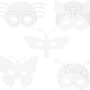 Mal Selv Masker - Insekter - Hvid - 16 Stk