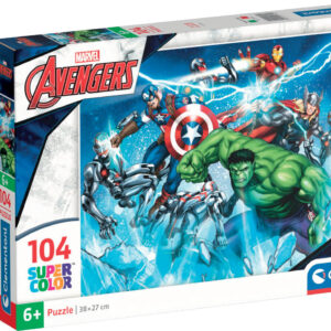 Marvel Puslespil - Avengers - Color - Clementoni - 104 Brikker