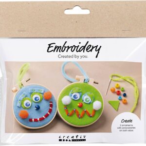 Mini DIY Kit Broderi, Ansigter
