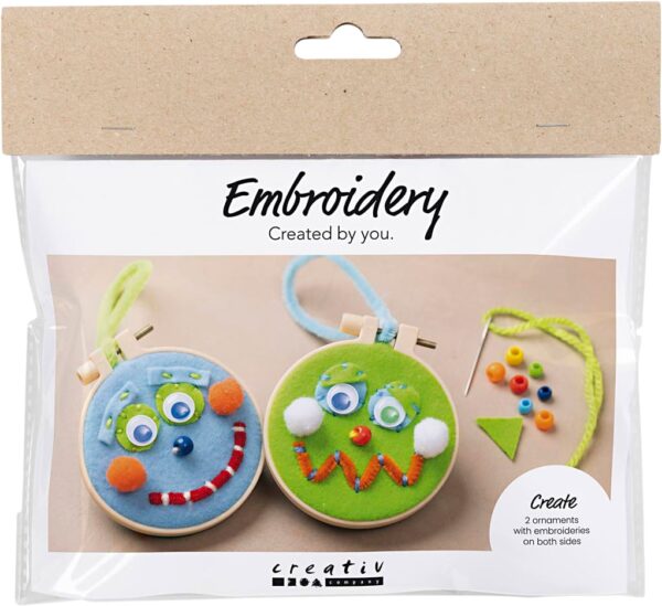 Mini DIY Kit Broderi, Ansigter