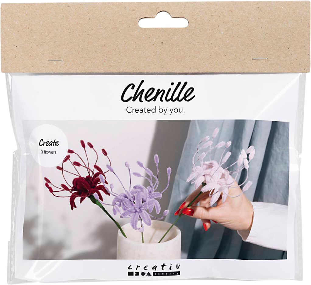 Mini DIY Kit Chenilleblomster, Spider Lily