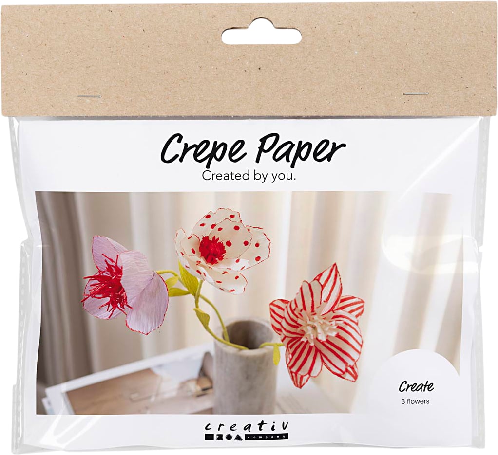 Mini DIY Kit Crepepapir, Blomster