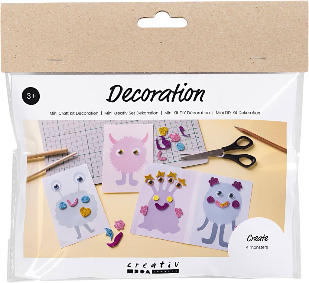Mini DIY Kit Dekoration, Monstercollag