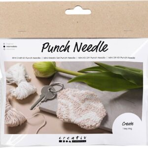 Mini DIY Kit Punch Needle , Nøglevedhæng