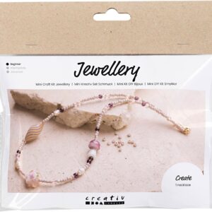 Mini DIY Kit Smykker, Chunky Halskæde, Rosa Harmoni