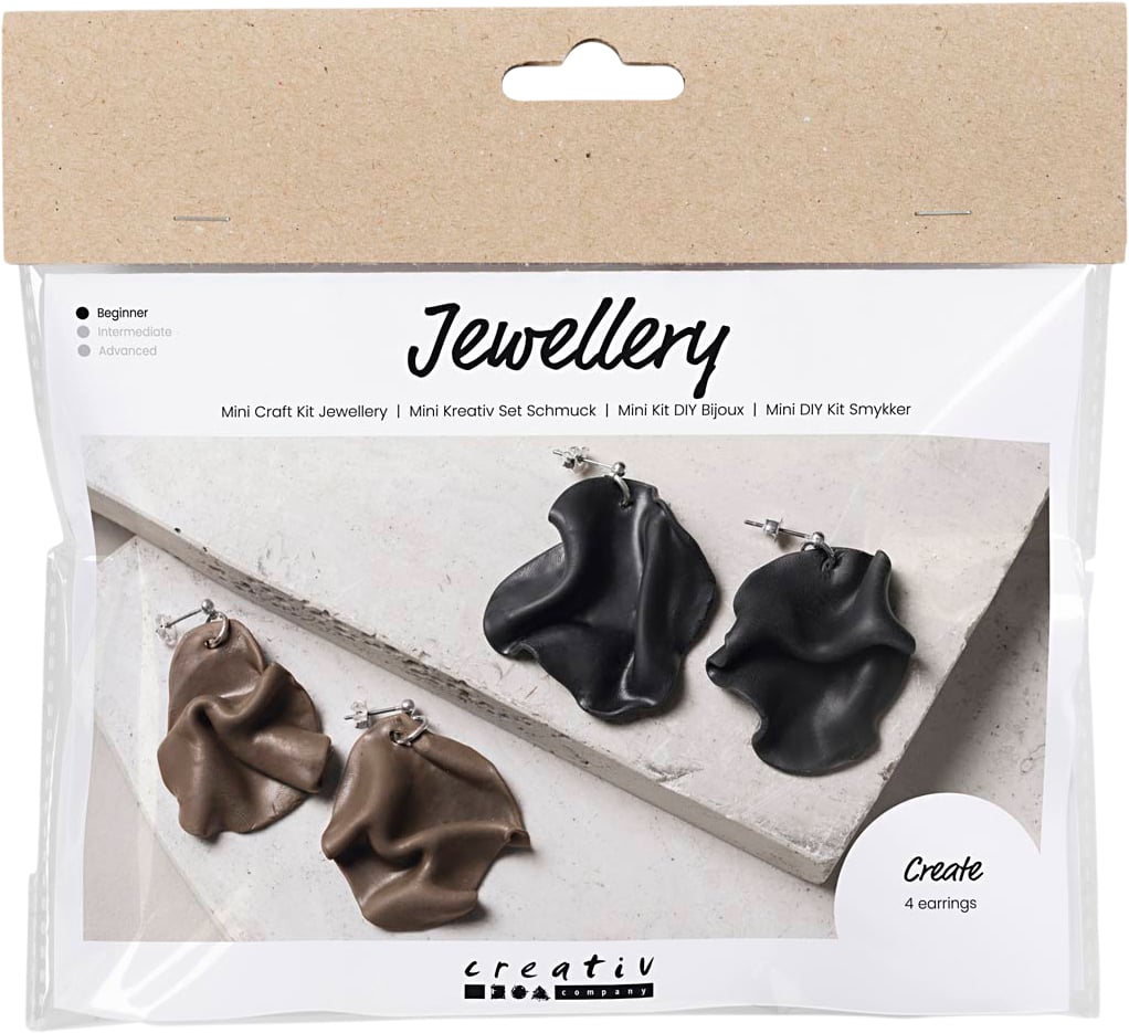 Mini DIY Kit Smykker, Foldede Øreringe