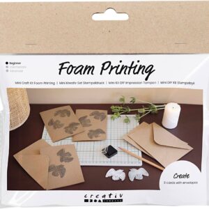 Mini DIY Kit Stempeltryk, Kort med Duer