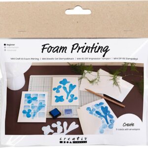 Mini DIY Kit Stempeltryk, Kort med Motiv