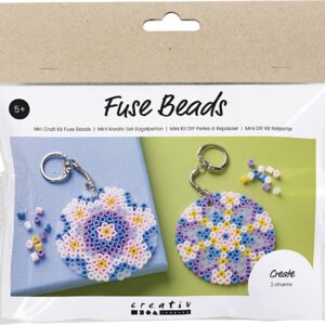 Mini Diy Kit Rørperler - Charms/taskepynt - Assorterede Farver - 1pk.