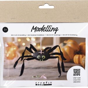 Mini Diy Kit - Silk Clay Og Foam Clay - Modellering - Edderkop