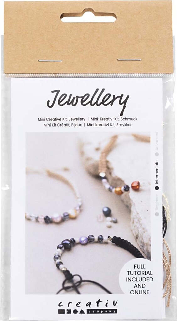 Mini Diy Kit Smykker - Armbånd Med Knyttet Lås