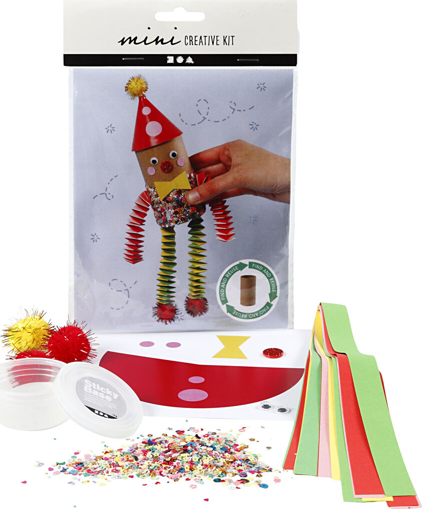 Mini Diy Kit - Toiletrulle Klovn