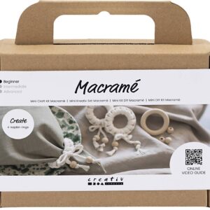Mini Diy Macramé Kit - Servietringe - Off White