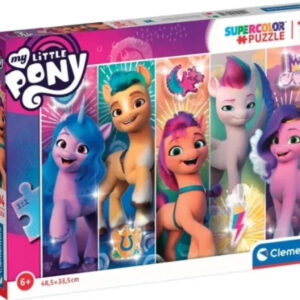 My Little Pony Puslespil - Super Color - 104 Brikker - Clementoni