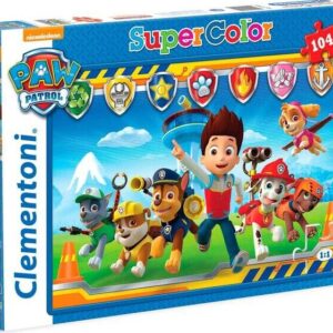 Paw Patrol Puslespil - Super Color - Clementoni - 104 Brikker