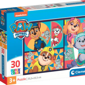 Paw Patrol Puslespil - Super Color - Clementoni - 30 Brikker