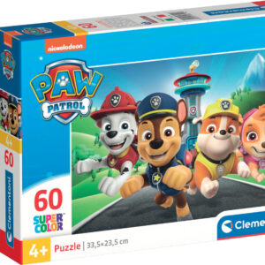 Paw Patrol Puslespil - Super Color - Clementoni - 60 Brikker