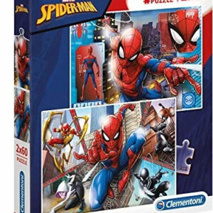 Spider-man Puslespil - Marvel - Color - Clementoni - 2x60 Brikker
