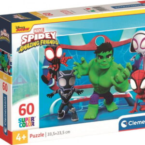 Spidey Puslespil - Marvel - Super Color - 60 Brikker - Clementoni