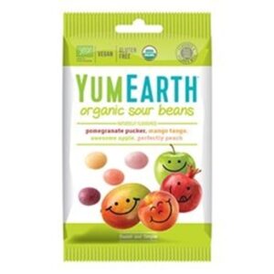 Yum Earth Sour Beans Syrligt Slik Ø (50 g)