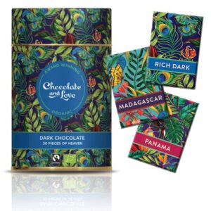 Chocolate and Love Gavedåse Chokolade Rich Dark Ø, 30x5,5g - 165 g