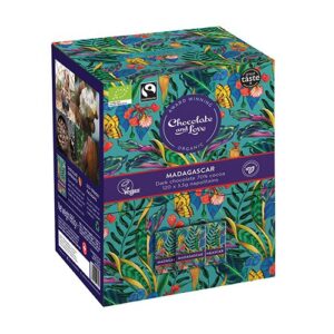 Chocolate and Love Madagascar Dispenser box 120x5.5g chokolader. Økologisk - 660 g