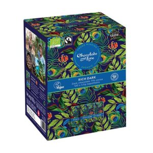 Chocolate and Love Rich Dark Dispenser 120x5.5g chokolader. Økologisk - 660 g