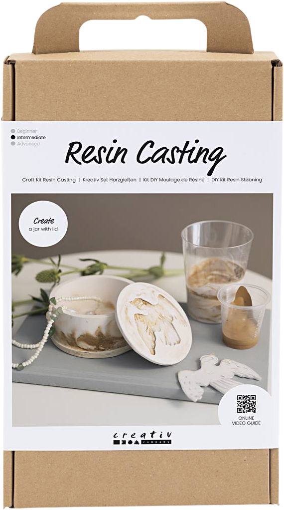 DIY Kit Resin Støbning, Krukke med låg