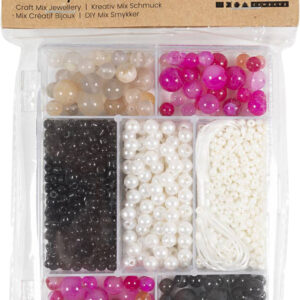 DIY Mix Smykker, Agater, str. 2,610 mm, Hulstr. 0,8-1,8 mm.