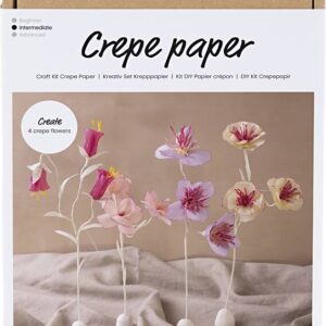 Diy Kit Crepepapir - Blomster - Pastelfarver