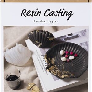 Diy Kit Resin Støbning - Musling - Sort - Guld