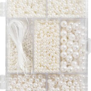 Diy Mix Smykker - Halskæde Og Armbånd - Hvid Perlemor - 1pk.