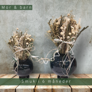 Evighedsbuket - Mor & Barn buket, hvid