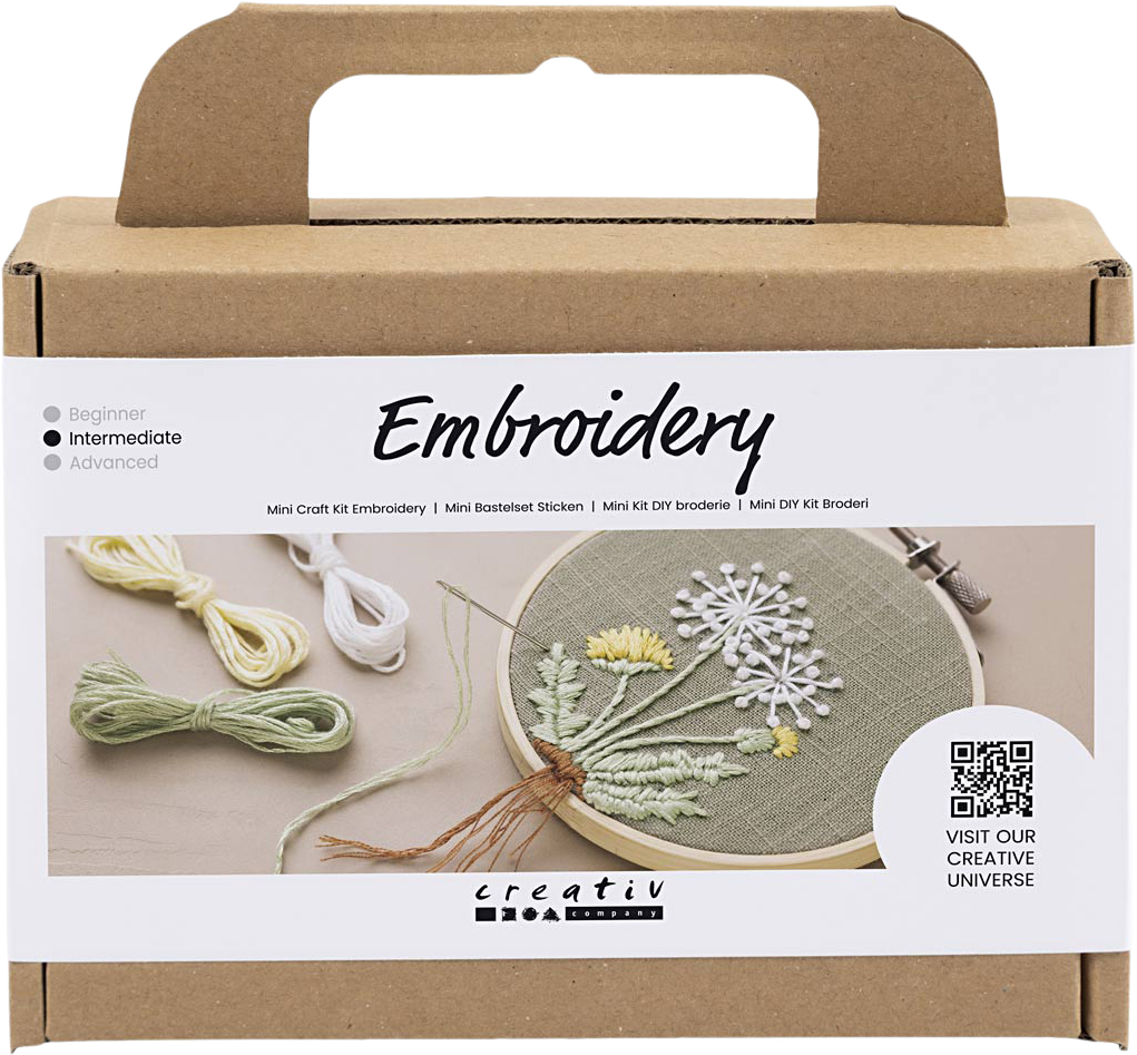 Mini DIY Kit Broderi, Broderiramme