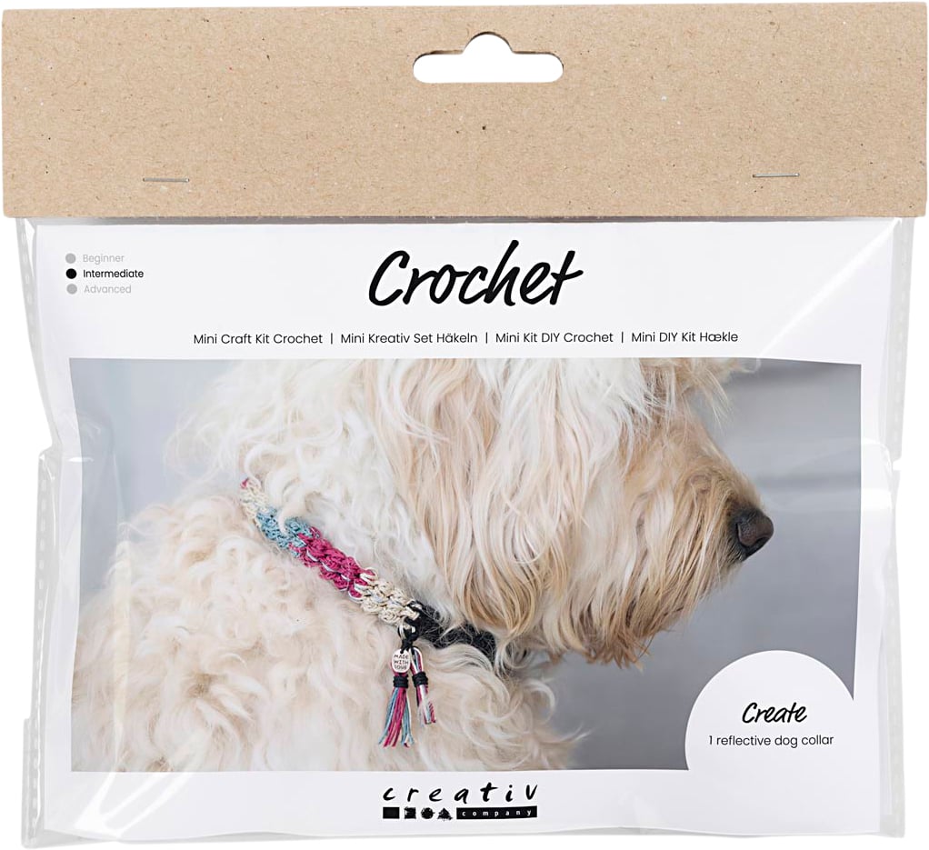 Mini DIY Kit Hækle, Hundehalsbånd