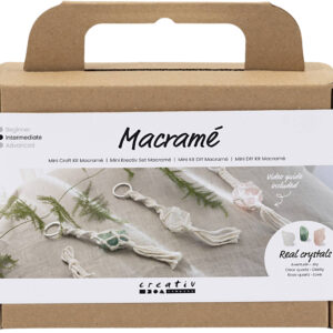 Mini DIY Kit Macramé, Nøglering