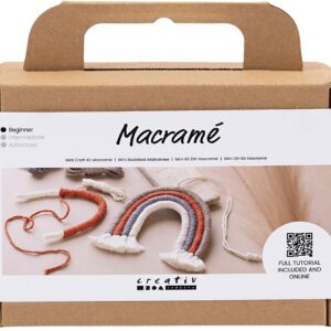Mini DIY Kit Macramé, Regnbue