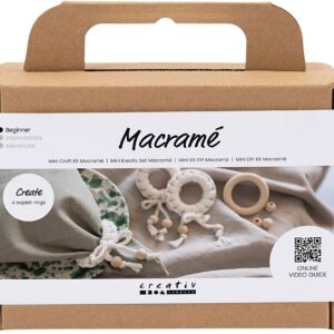 Mini DIY Kit Macramé, Servietring