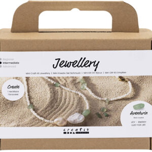 Mini DIY Kit Smykker, Aventurin, Halskæde og Armbånd