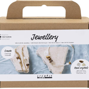Mini DIY Kit Smykker, Krystalhalskæde og Øreringe