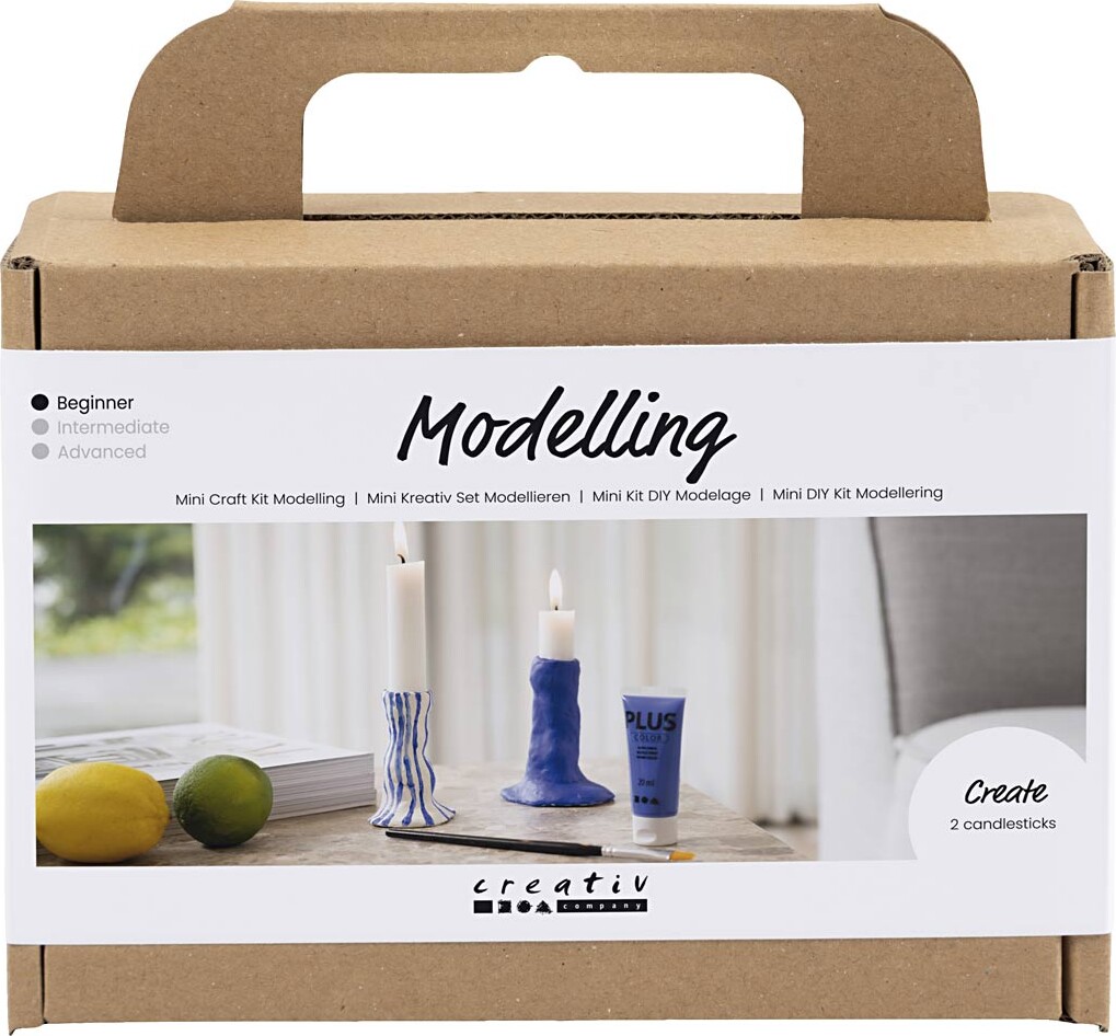 Mini Diy Kit Modellering - Lysestage - Ultra Marine