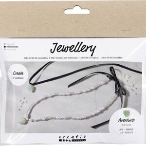 Mini Diy Kit Smykker - Aventurin Hjerte - Klar - 1pk.